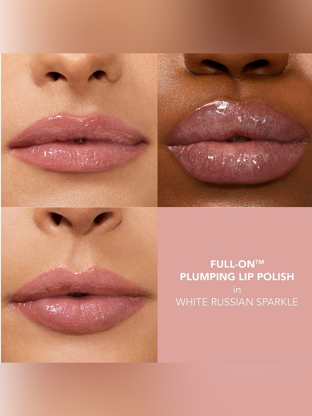 Buxom Plumping Lip Polish in White Russian Sparkle NWT